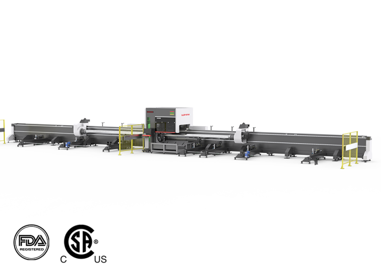 Three-Chuck Heavy-duty Fiber Laser Tube Cutting Machine Featured Image
