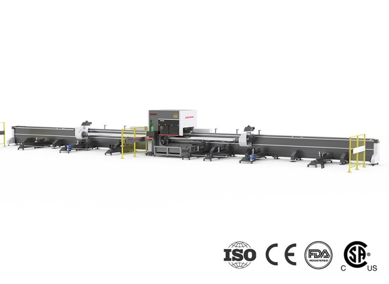 Three-Chuck Heavy-duty Fiber Laser Tube Cutting Machine Featured Image